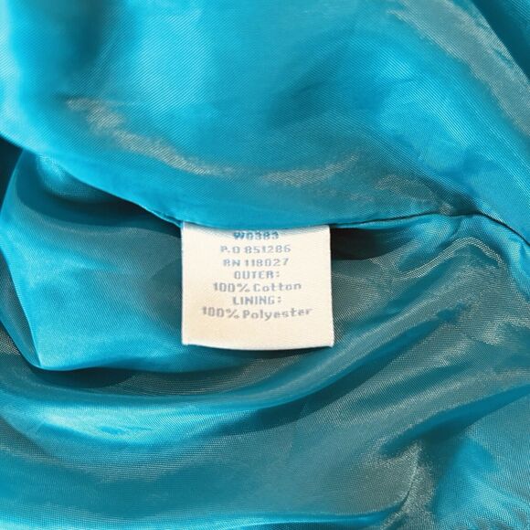 Boden Pencil Skirt Gray with Blue Velvet Floral Accents Size 8 Reg Fully Lined - Picture 9 of 10